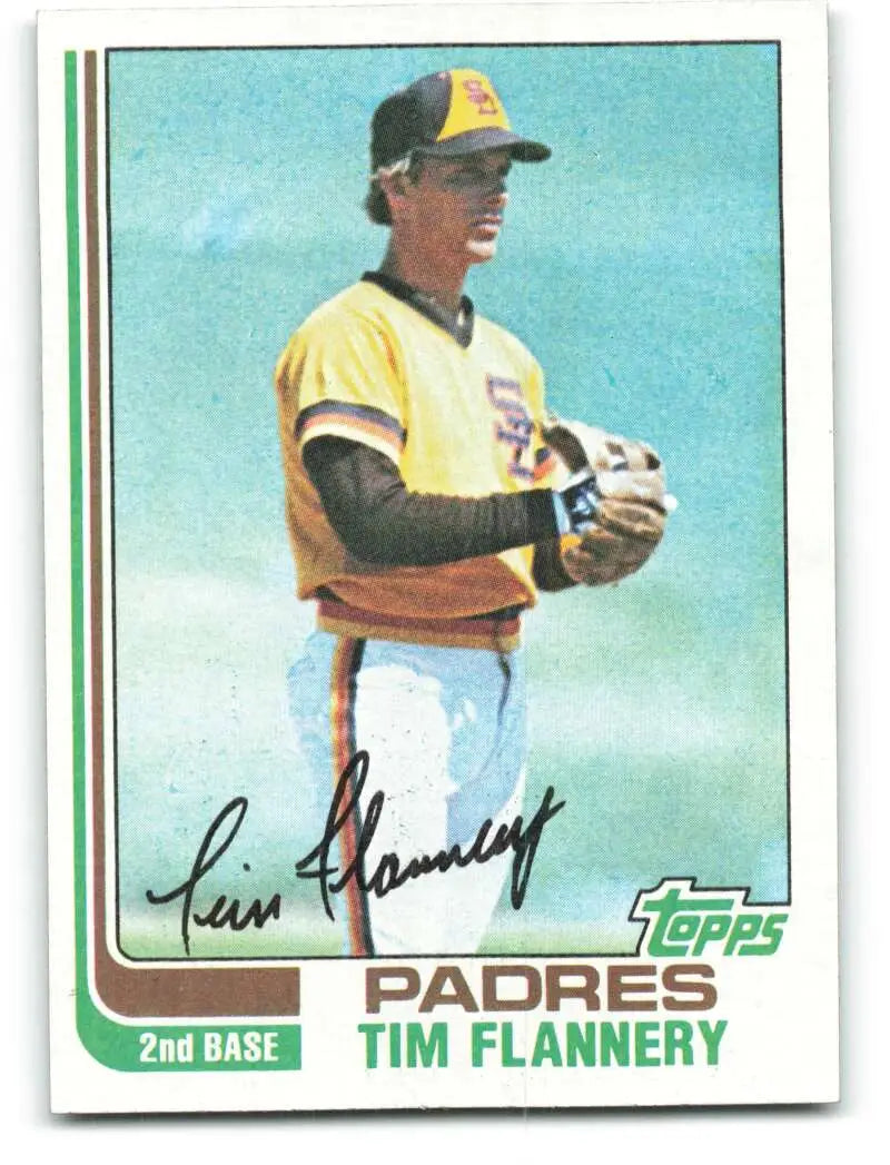 1982 Topps #249 Tim Flannery EX Excellent San Diego Padres Baseball Card - Baseball Card Single