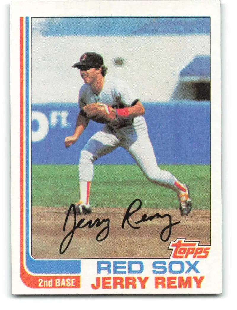 1982 Topps #25 Jerry Remy EX Excellent Boston Red Sox Baseball Card - Baseball Card Single