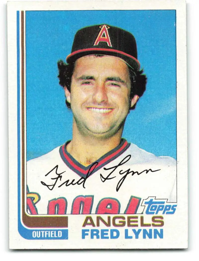 1982 Topps #251 Fred Lynn EX Excellent California Angels Baseball Card - Baseball Card Single