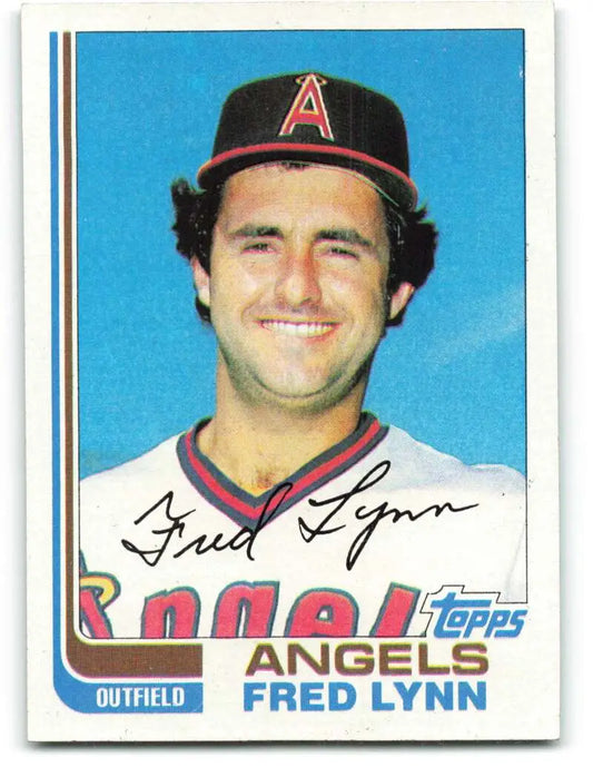 1982 Topps #251 Fred Lynn EX Excellent California Angels Baseball Card - Baseball Card Single