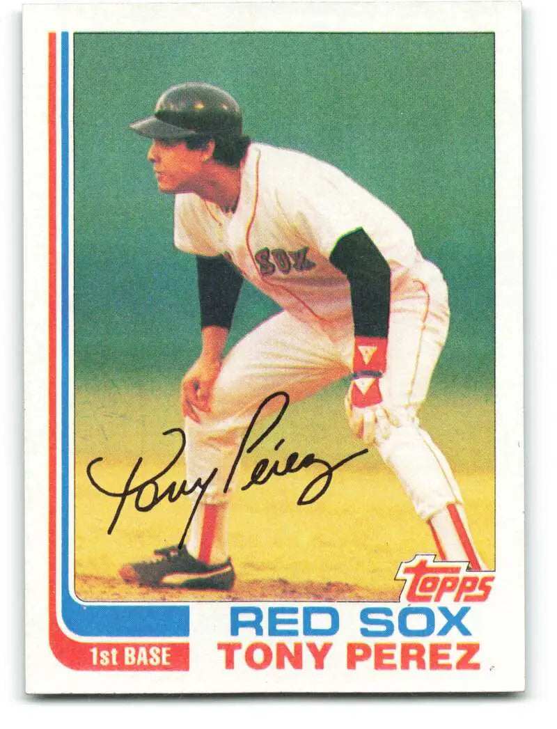 1982 Topps #255 Tony Perez EX Excellent Boston Red Sox Baseball Card - Baseball Card Single
