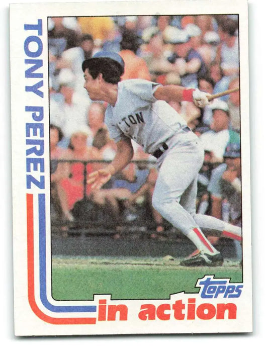 1982 Topps #256 Tony Perez EX Excellent Boston Red Sox Baseball Card - Baseball Card Single