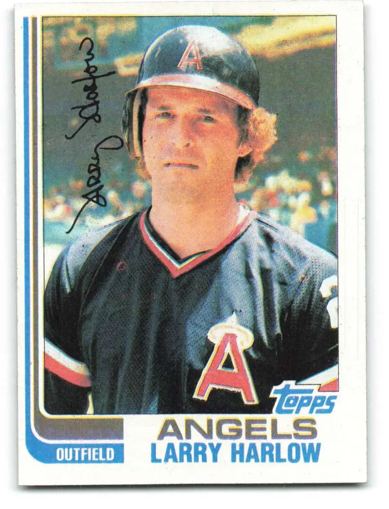 1982 Topps #257 Larry Harlow EX Excellent California Angels Baseball Card - Baseball Card Single