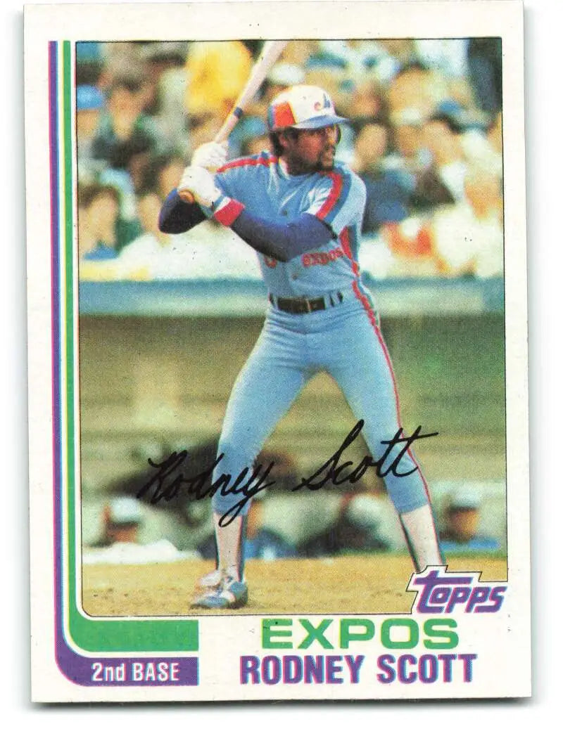 1982 Topps #259 Rodney Scott EX Excellent Montreal Expos Baseball Card - Baseball Card Single