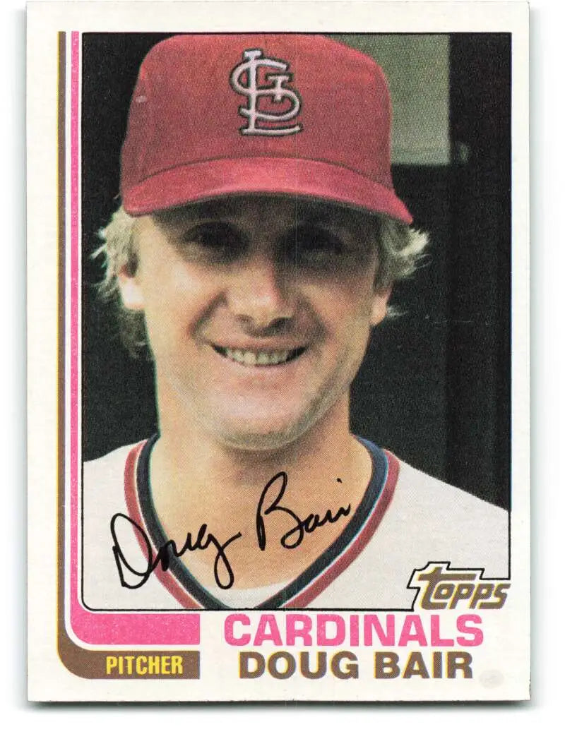 1982 Topps #262 Doug Bair EX Excellent St. Louis Cardinals Baseball Card - Baseball Card Single