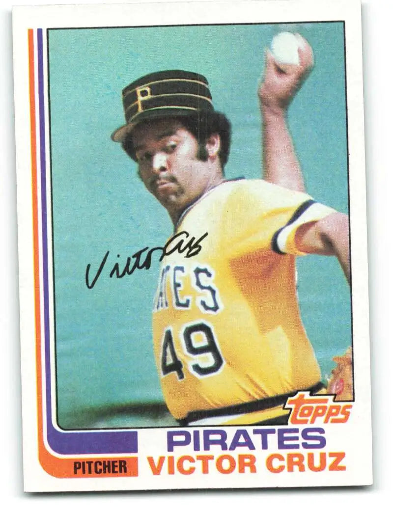 1982 Topps #263 Victor Cruz EX Excellent Pittsburgh Pirates Baseball Card - Baseball Card Single