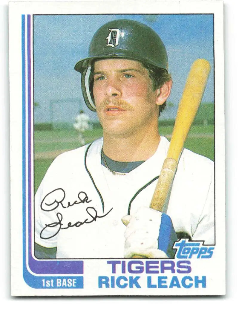 1982 Topps #266 Rick Leach EX Excellent RC Rookie Detroit Tigers Baseball Card - Baseball Card Single
