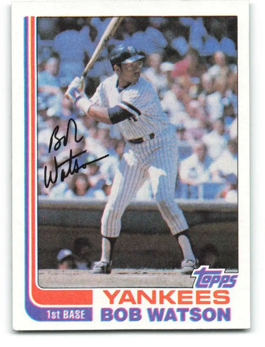 1982 Topps #275 Bob Watson EX Excellent New York Yankees Baseball Card - Baseball Card Single