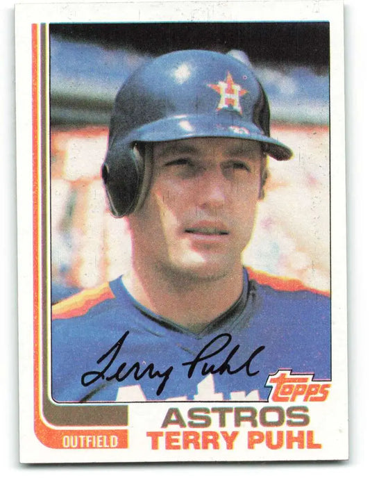 1982 Topps #277 Terry Puhl EX Excellent Houston Astros Baseball Card - Baseball Card Single