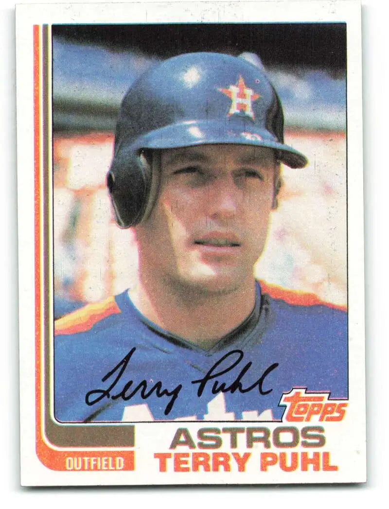 1982 Topps #277 Terry Puhl EX Excellent Houston Astros Baseball Card - Baseball Card Single