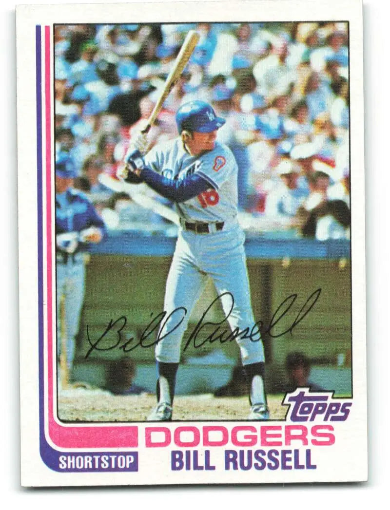 1982 Topps #279 Bill Russell EX Excellent Los Angeles Dodgers Baseball Card - Baseball Card Single