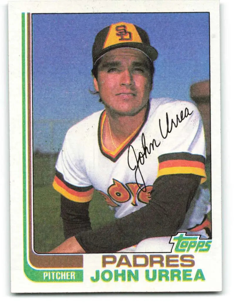 1982 Topps #28 John Urrea EX Excellent San Diego Padres Baseball Card - Baseball Card Single