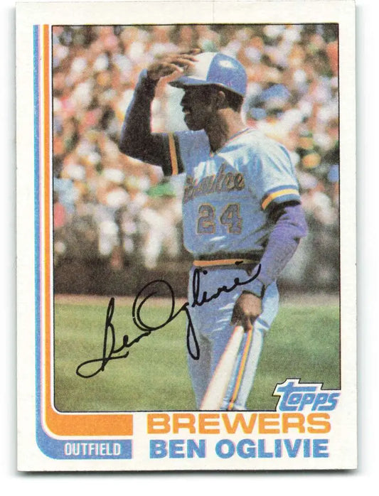 1982 Topps #280 Ben Oglivie EX Excellent Milwaukee Brewers Baseball Card - Baseball Card Single