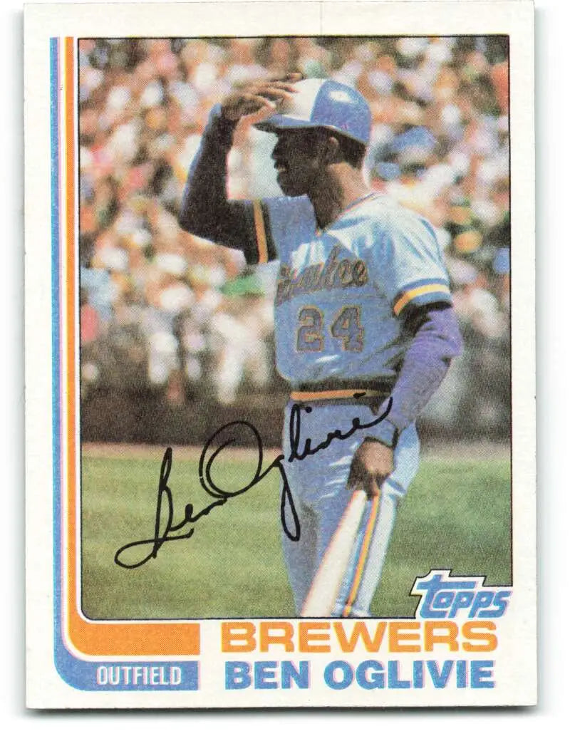 1982 Topps #280 Ben Oglivie EX Excellent Milwaukee Brewers Baseball Card - Baseball Card Single