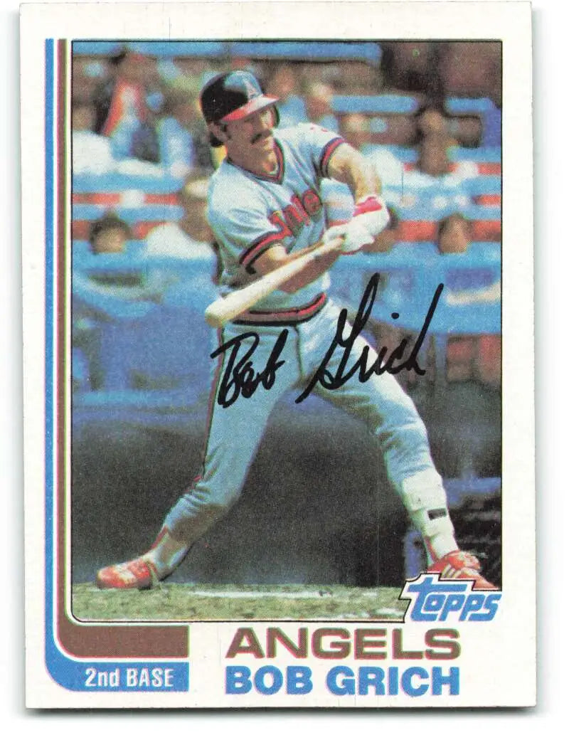 1982 Topps #284 Bobby Grich EX Excellent California Angels Baseball Card - Baseball Card Single