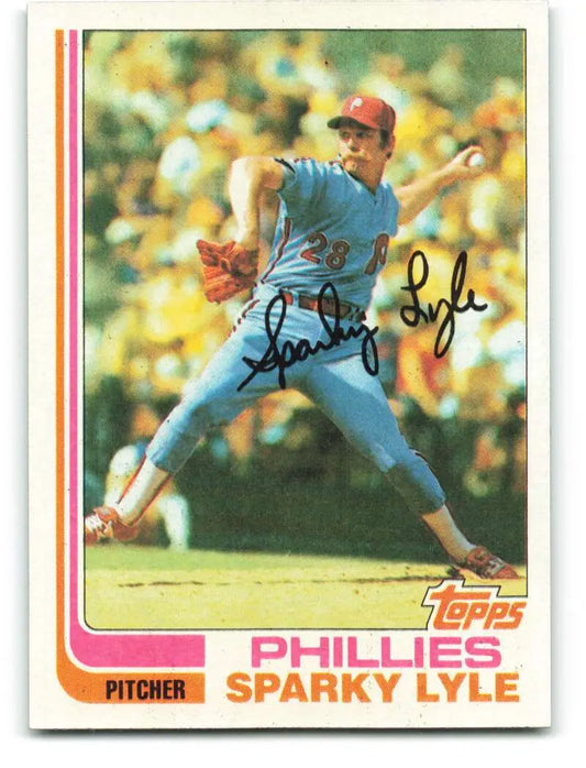 1982 Topps #285 Sparky Lyle EX Excellent Philadelphia Phillies Baseball Card - Baseball Card Single