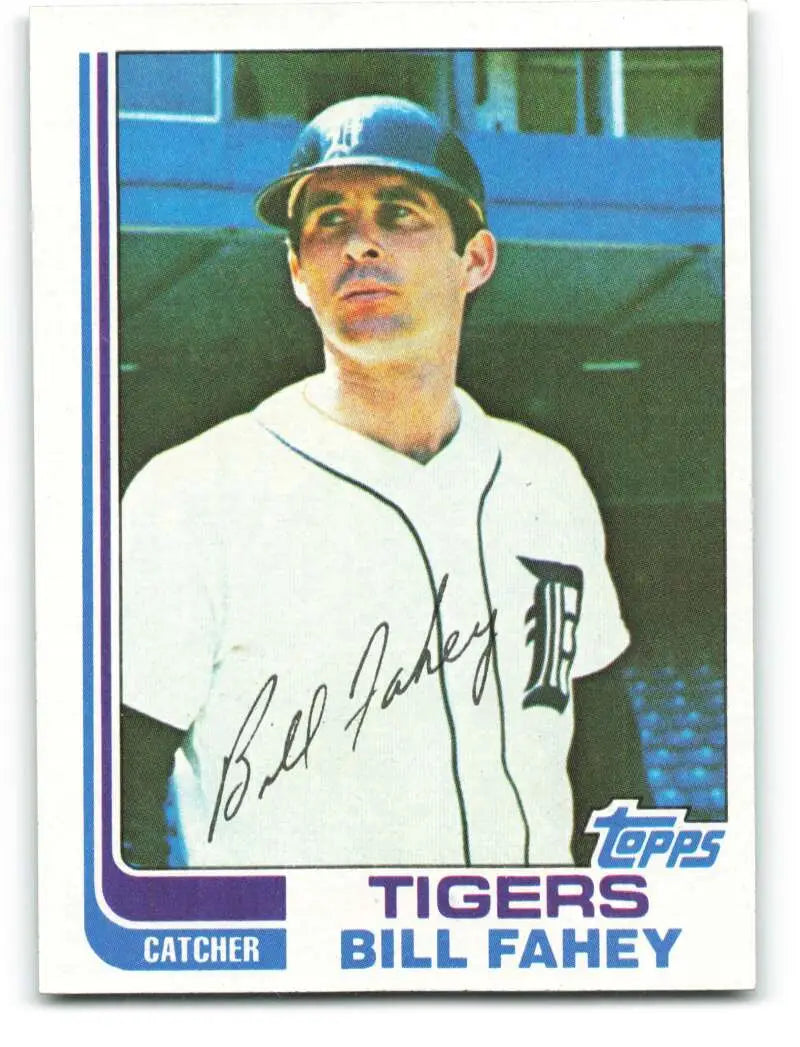 1982 Topps #286 Bill Fahey EX Excellent Detroit Tigers Baseball Card - Baseball Card Single