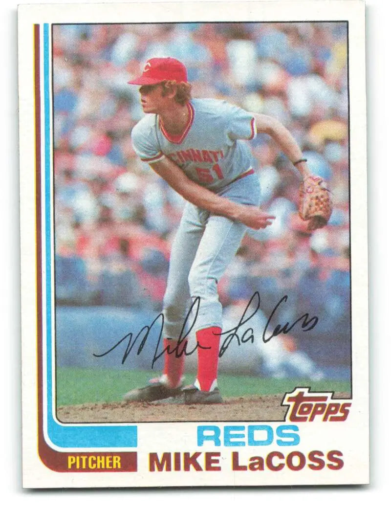 1982 Topps #294 Mike LaCoss EX Excellent Cincinnati Reds Baseball Card - Baseball Card Single