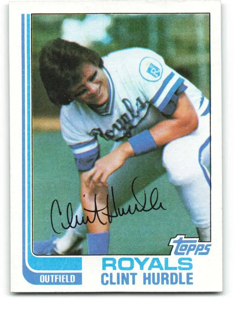 1982 Topps #297 Clint Hurdle EX Excellent Kansas City Royals Baseball Card - Baseball Card Single