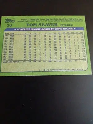 1982 Topps #30 Tom Seaver Cincinnati Reds. HOF. EX-NRMT - Baseball Card Single
