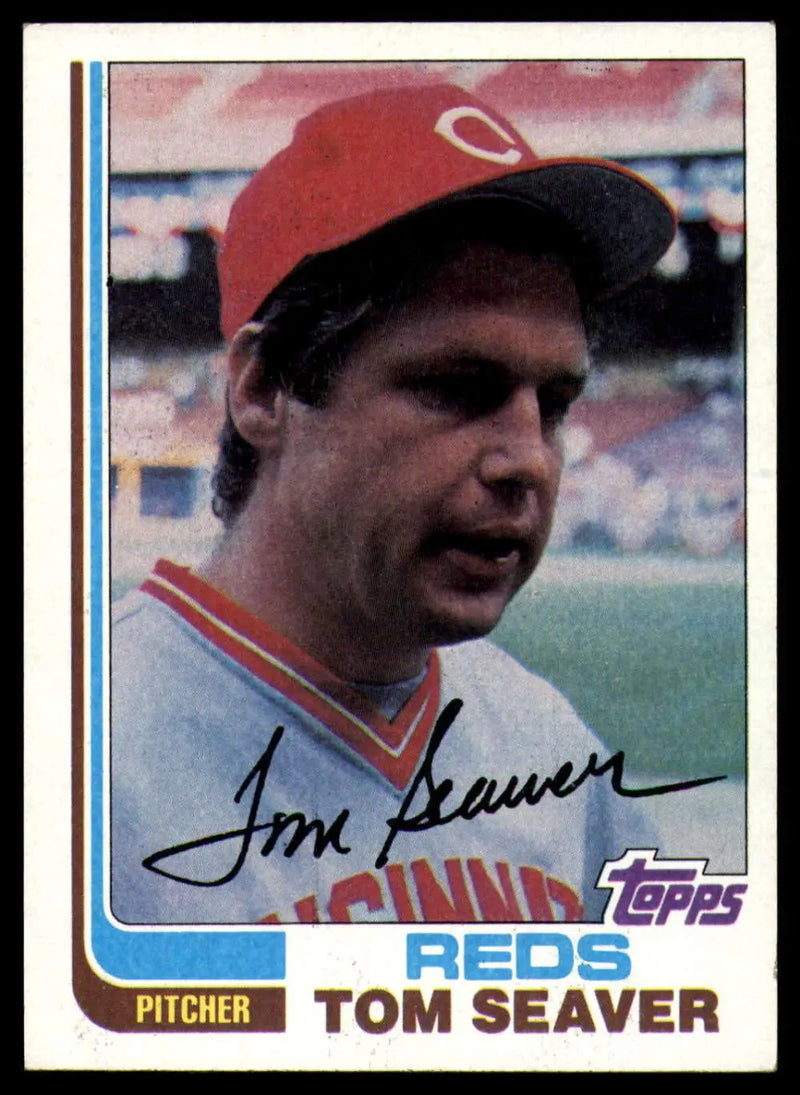 1982 Topps #30 Tom Seaver EX Excellent Cincinnati Reds Baseball Card - Baseball Card Single