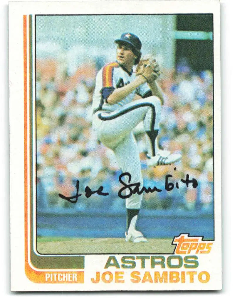 1982 Topps #34 Joe Sambito EX Excellent Houston Astros Baseball Card - Baseball Card Single