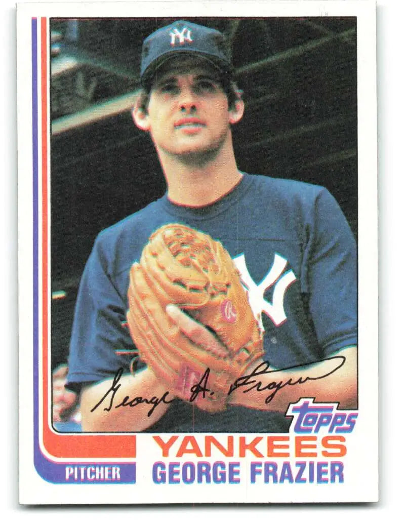 1982 Topps #349 George Frazier EX Excellent New York Yankees Baseball Card - Baseball Card Single