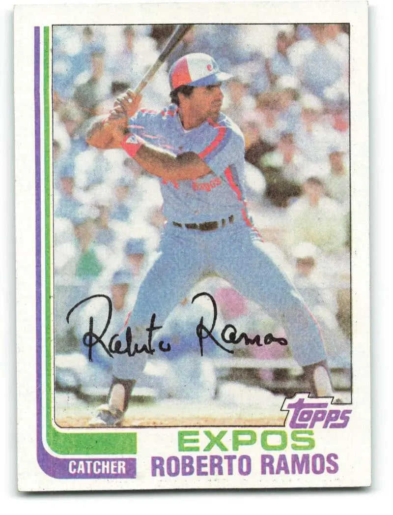 1982 Topps #354 Bobby Ramos EX Excellent Montreal Expos Baseball Card - Baseball Card Single