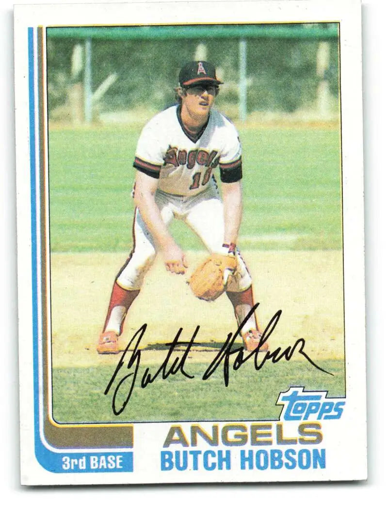 1982 Topps #357 Butch Hobson EX Excellent California Angels Baseball Card - Baseball Card Single