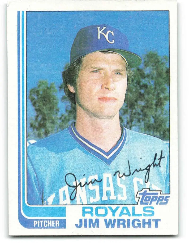1982 Topps #362 Jim Wright EX Excellent Kansas City Royals Baseball Card - Baseball Card Single