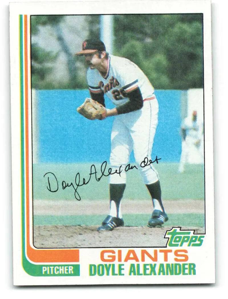 1982 Topps #364 Doyle Alexander EX Excellent San Francisco Giants Baseball Card - Baseball Card Single