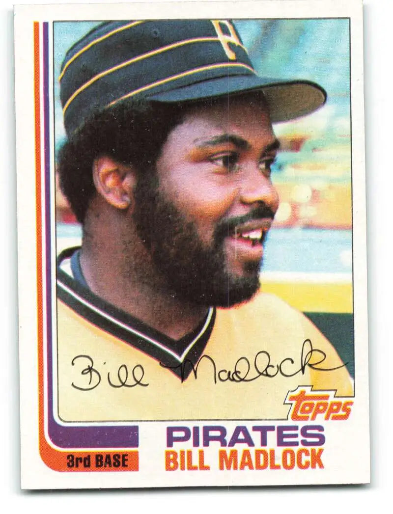 1982 Topps #365 Bill Madlock EX Excellent Pittsburgh Pirates Baseball Card - Baseball Card Single