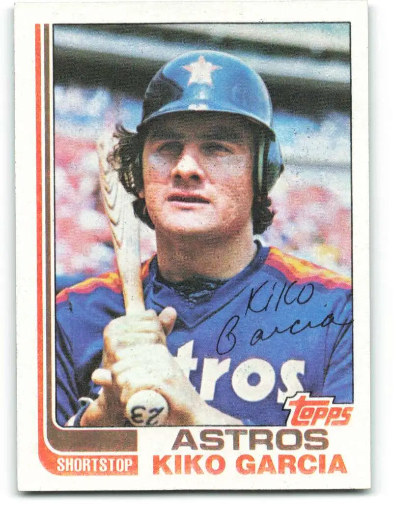 1982 Topps #377 Kiko Garcia EX Excellent Houston Astros Baseball Card - Baseball Card Single