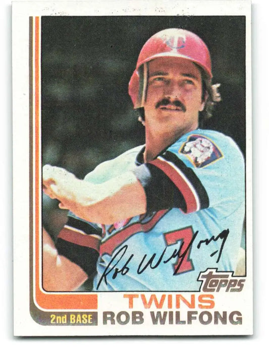 1982 Topps #379 Rob Wilfong EX Excellent Minnesota Twins Baseball Card - Baseball Card Single