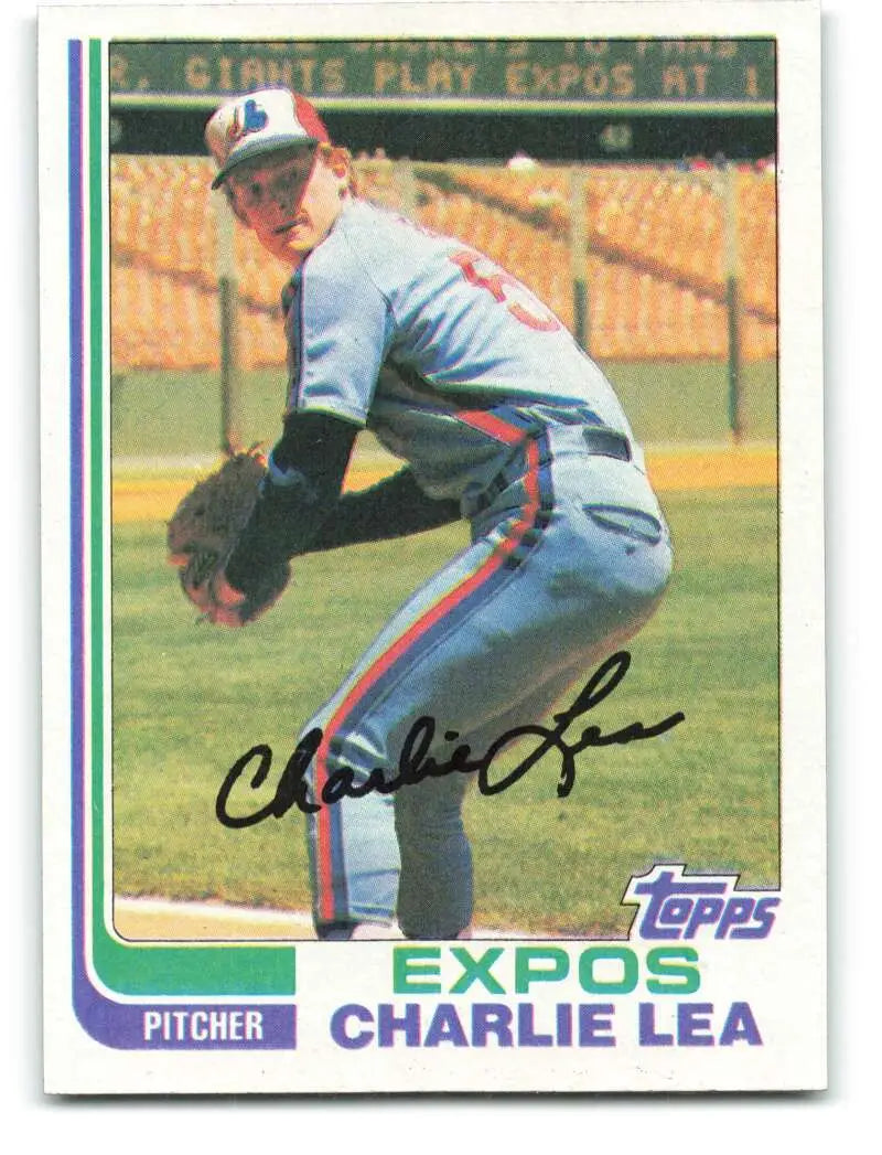 1982 Topps #38 Charlie Lea EX Excellent Montreal Expos Baseball Card - Baseball Card Single