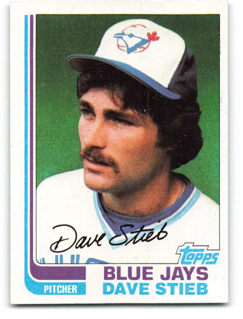 1982 Topps #380 Dave Stieb EX Excellent Toronto Blue Jays Baseball Card - Baseball Card Single