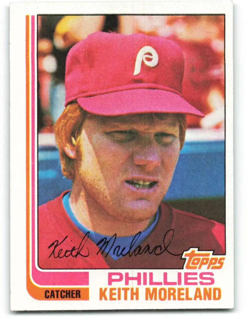 1982 Topps #384 Keith Moreland EX Excellent Philadelphia Phillies Baseball Card - Baseball Card Single