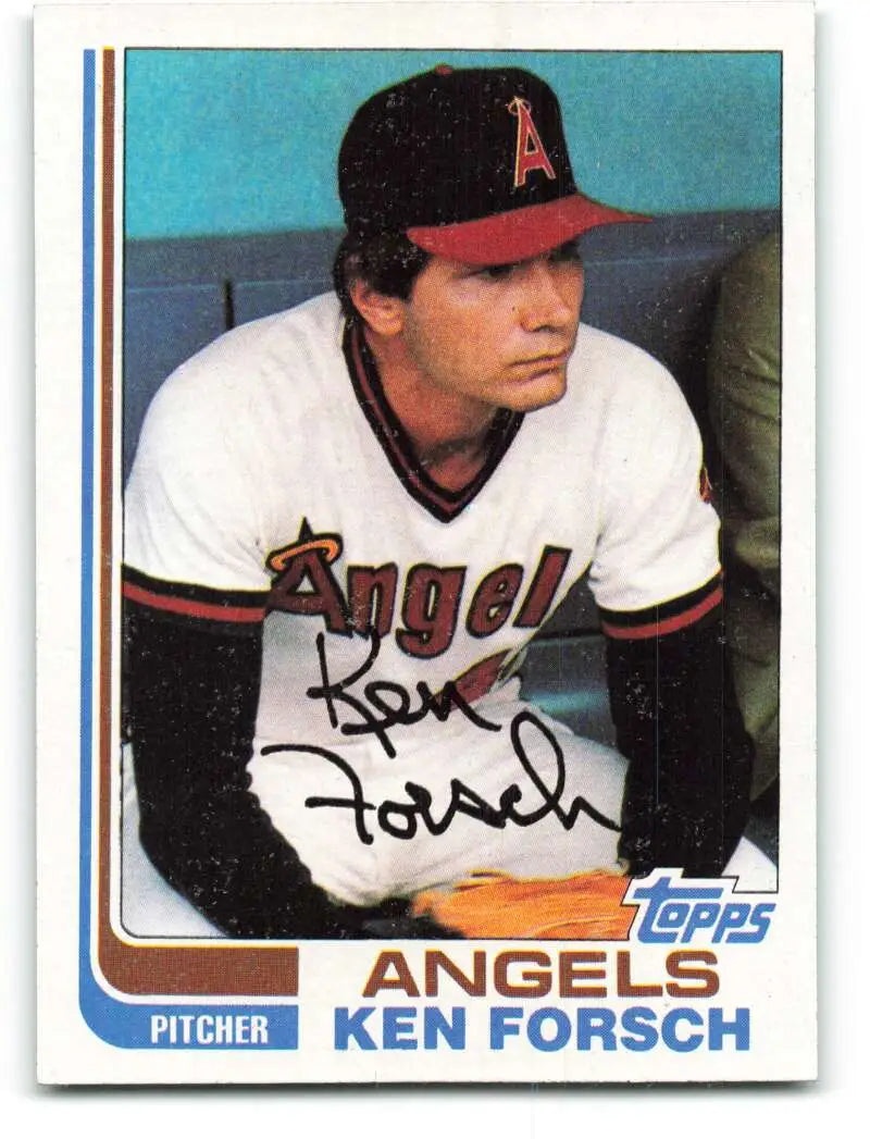 1982 Topps #385 Ken Forsch EX Excellent California Angels Baseball Card - Baseball Card Single