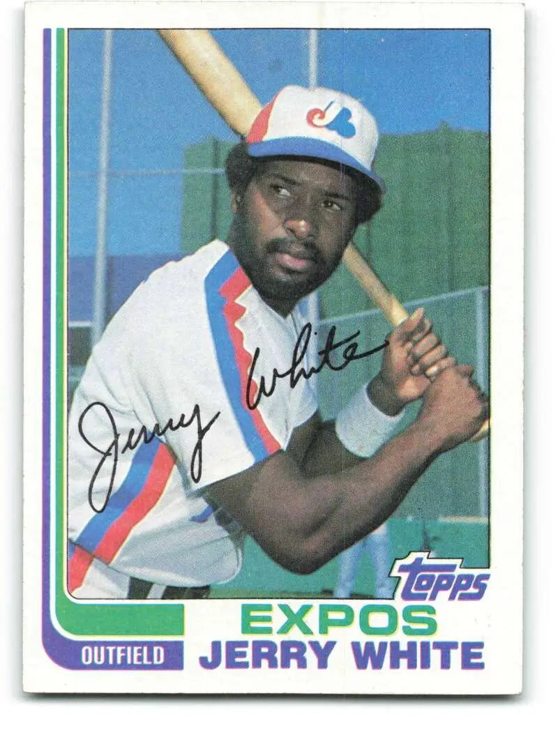 1982 Topps #386 Jerry White EX Excellent Montreal Expos Baseball Card - Baseball Card Single
