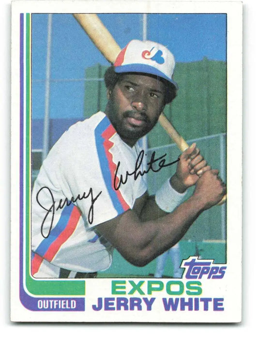 1982 Topps #386 Jerry White EX Excellent Montreal Expos Baseball Card - Baseball Card Single