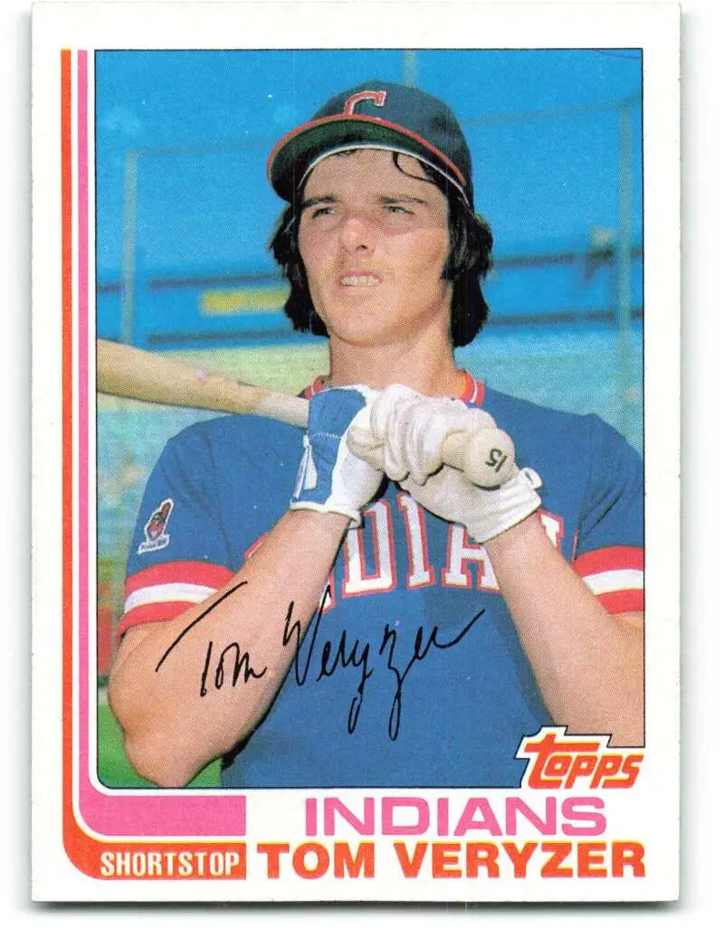 1982 Topps #387 Tom Veryzer EX Excellent Cleveland Indians Baseball Card - Baseball Card Single