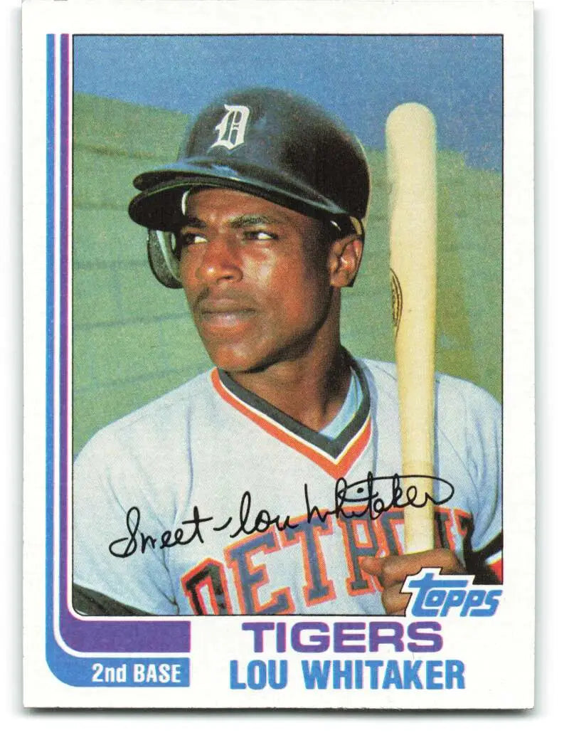 1982 Topps #39 Lou Whitaker EX Excellent Detroit Tigers Baseball Card - Baseball Card Single