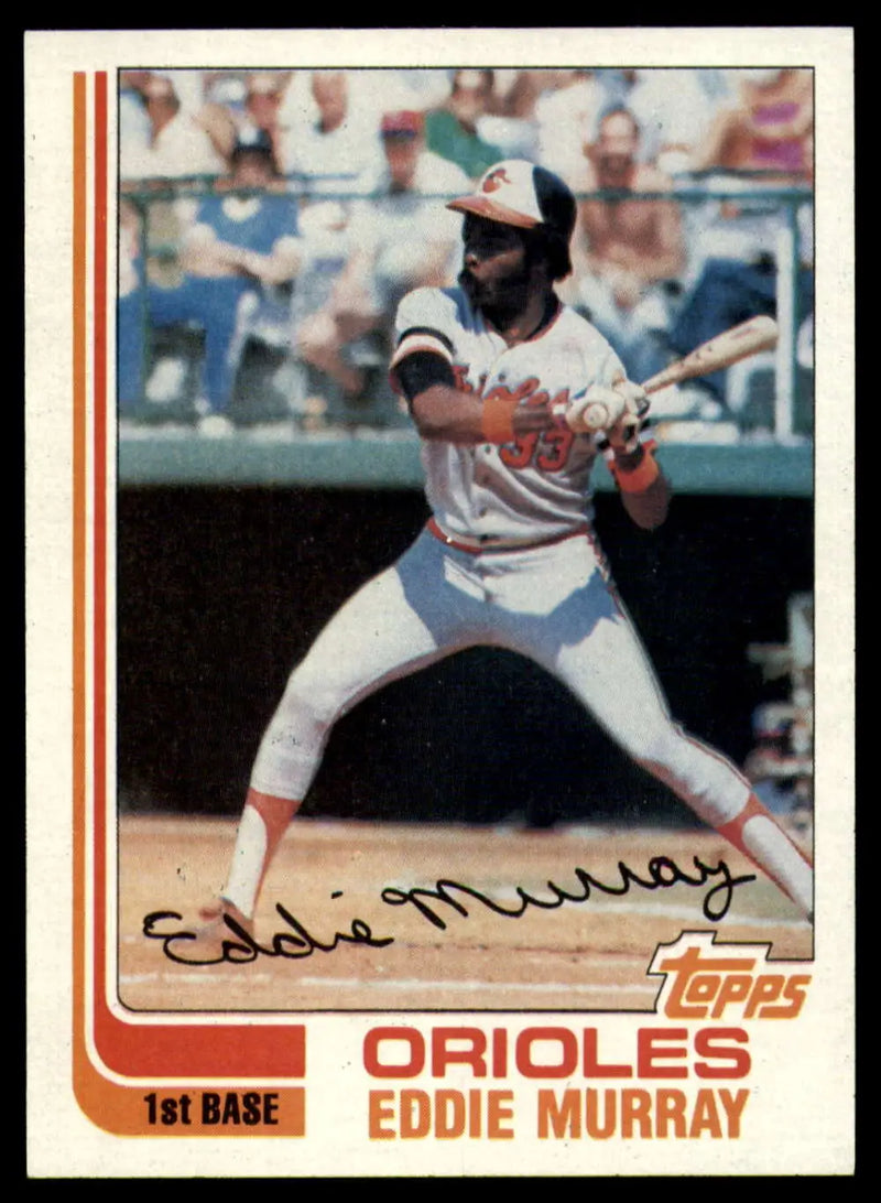1982 Topps #390 Eddie Murray EX Excellent Baltimore Orioles Baseball Card - Baseball Card Single