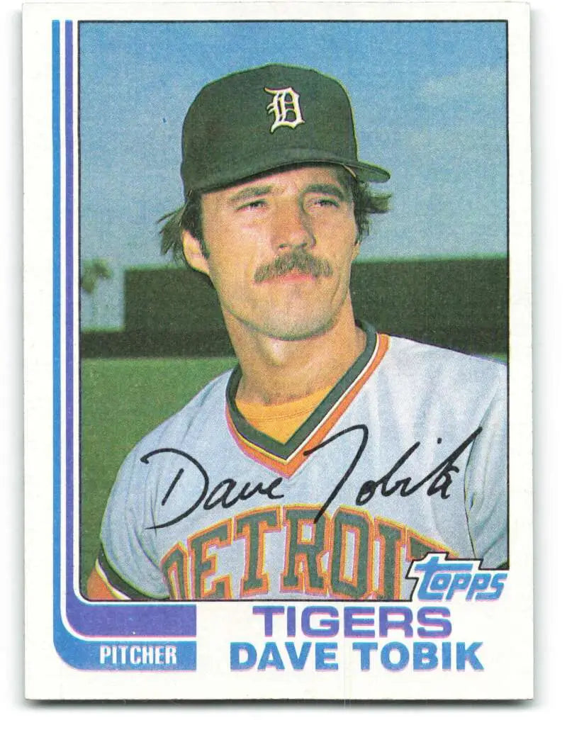 1982 Topps #391 Dave Tobik EX Excellent Detroit Tigers Baseball Card - Baseball Card Single