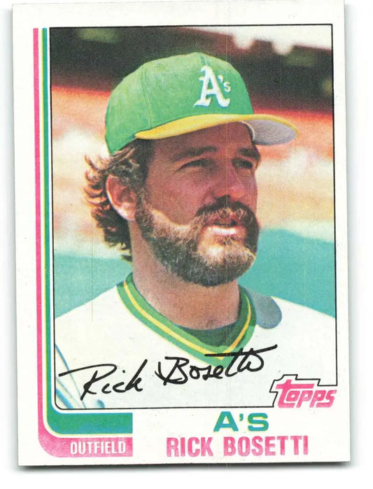 1982 Topps #392 Rick Bosetti EX Excellent Oakland Athletics Baseball Card - Baseball Card Single