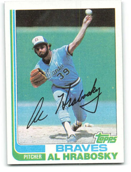 1982 Topps #393 Al Hrabosky EX Excellent Atlanta Braves Baseball Card - Baseball Card Single