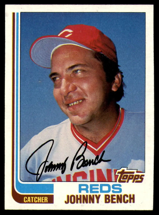 1982 Topps #400 Johnny Bench EX Excellent Cincinnati Reds Baseball Card - Baseball Card Single