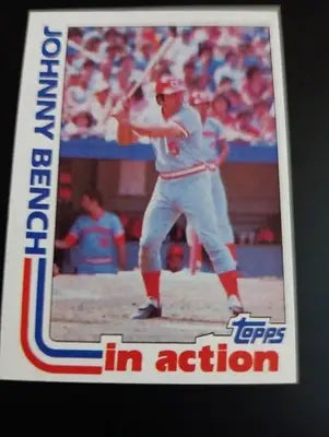 1982 Topps #401 Johnny Bench. Cincinnati Reds. HOF. EX-NRMT - Baseball Card Single