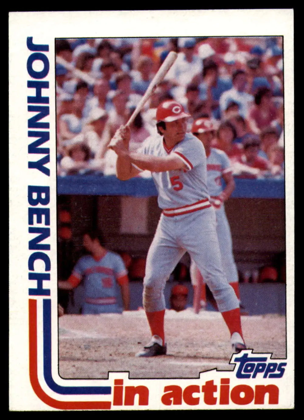 1982 Topps #401 Johnny Bench EX Excellent Cincinnati Reds Baseball Card - Baseball Card Single