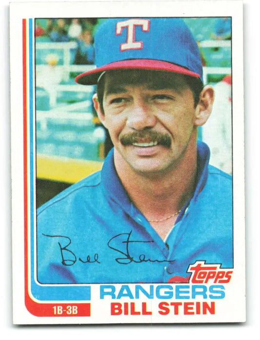 1982 Topps #402 Bill Stein EX Excellent Texas Rangers Baseball Card - Baseball Card Single